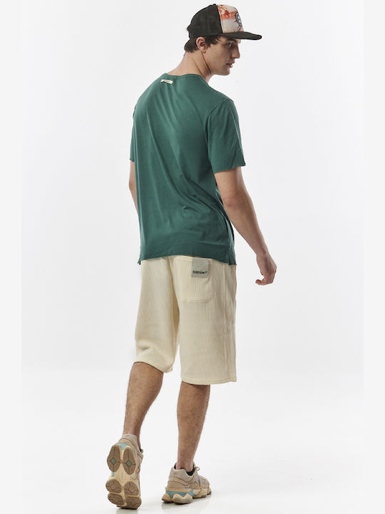 033321 Men's Athletic Shorts Ecru