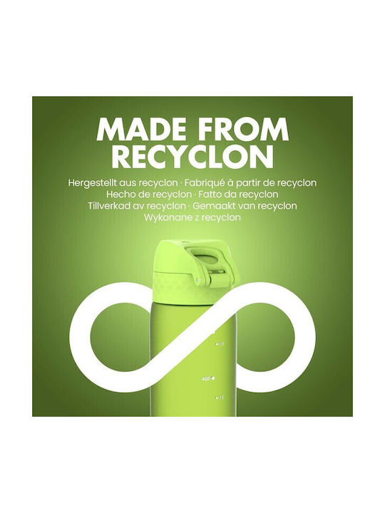 Ion8 Sticlă de apă Plastic 500ml Verde
