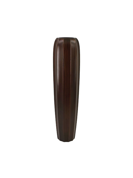 Marhome Decorative Vase Brown 17x17x77cm