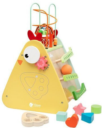 Classic World Formensortierspiel Happy Hen aus Holz für 18++ Monate