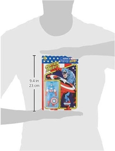 Action Figure Retro Collection Captain America Marvel Legends Captain America for 4+ years old Years 10cm.