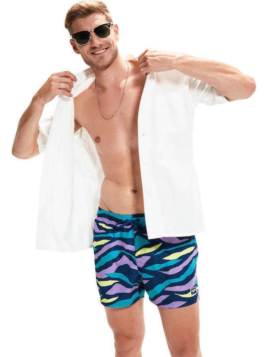 Men Men's Swimwear Shorts Multicolour with Patterns