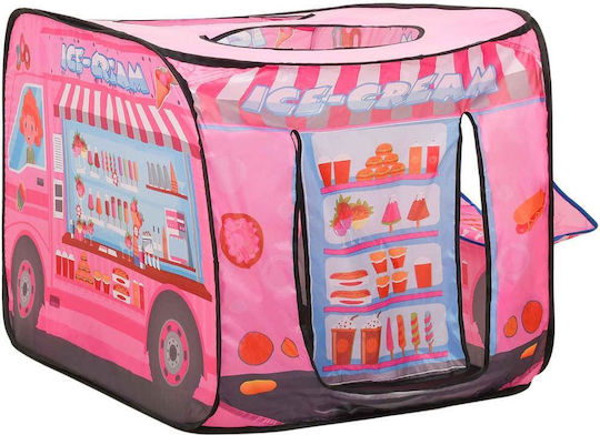 vidaXL Детски шатър Превозно средство Ice Cream Truck Розов