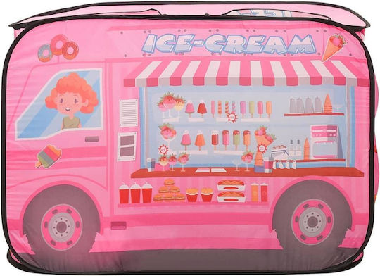 vidaXL Детски шатър Превозно средство Ice Cream Truck Розов