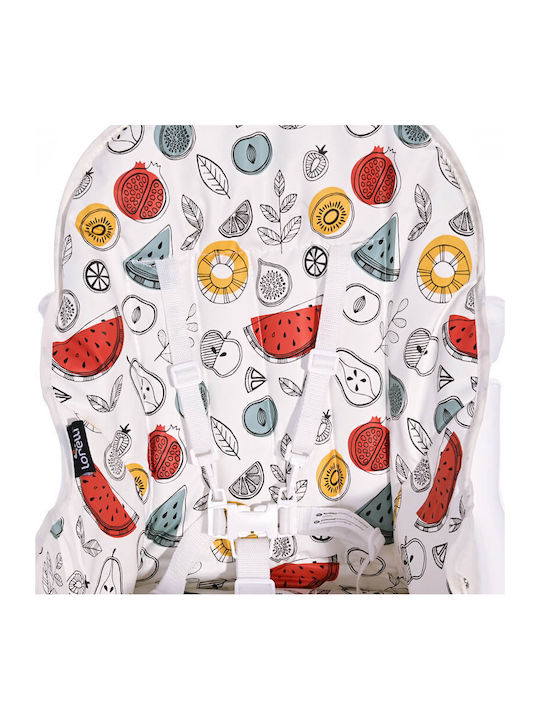 Lorelli Bonbon Foldable Baby Highchair White Teddy Bear