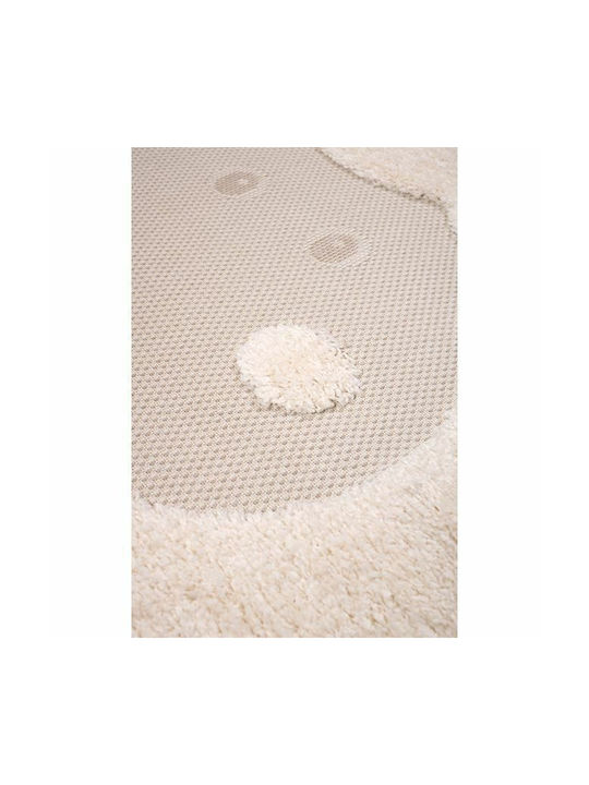 Royal Carpet Kids Rug Ecru Round with Diameter 120cm Thickness 22mm