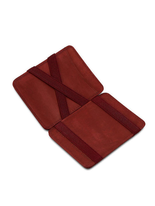 Magic Кожен Мъжки Портфейл С RFID Бордо