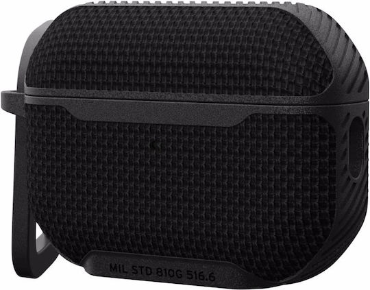 UAG Metropolis Ballistic Armr Pro Θήκη Σιλικόνης με Γάντζο σε Μαύρο χρώμα για Apple AirPods Pro 2
