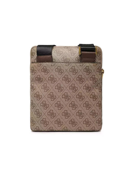 Guess HMEVZLP2223 Piele Geantă pentru bărbați Umăr / Crossbody Bej