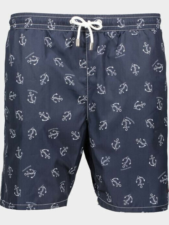 Anchors Men's Swimwear Shorts Blue with Patterns
