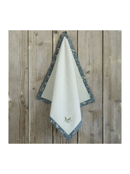 Nima Βasil Towel made of 100% Cotton in Blue Color 40x40cm 32239 1pcs