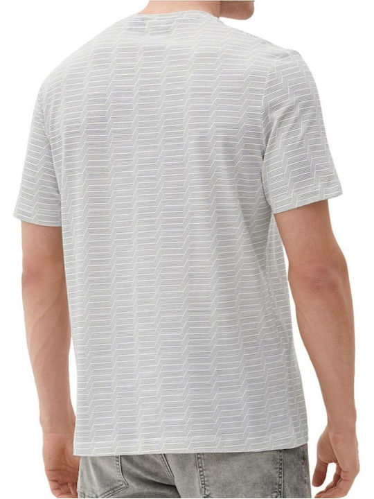 S.Oliver Men's Short Sleeve T-shirt White