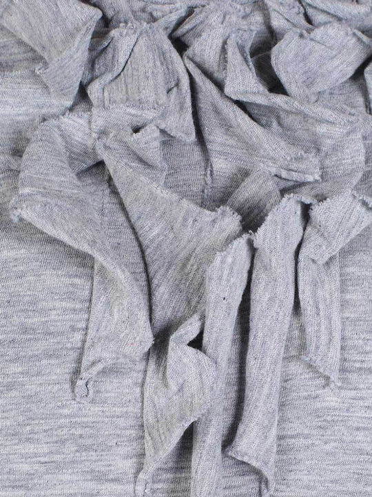 Women's Summer Blouse Cotton Sleeveless Gray
