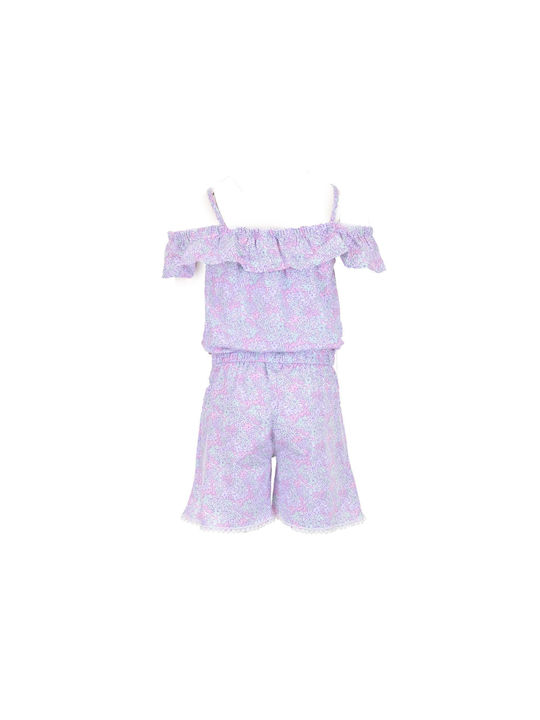 Evita Kids One-piece Fabric Shorts/Bermuda Lilac