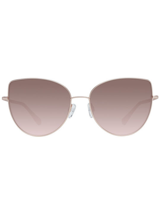 Ted Baker Drew Sonnenbrillen mit Rose Gold Rahmen und Rosa Verlaufsfarbe Linse TB1523 405