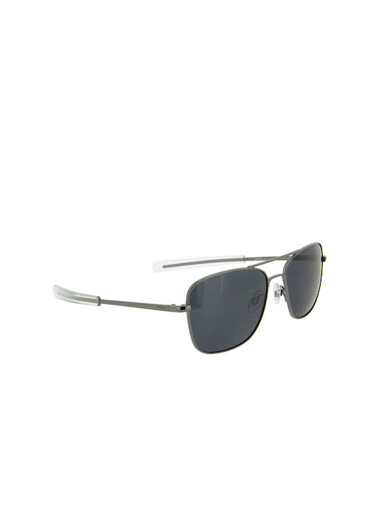 Invu Men's Sunglasses with Gold Metal Frame and Green Polarized Lens B1206A