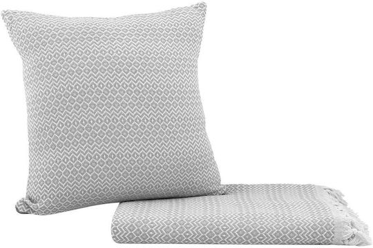 Madi Throws & Couch Blankets Double Sofa 190x250cm Gray
