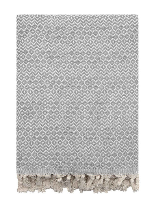 Madi Throws & Couch Blankets Double Sofa 190x250cm Gray