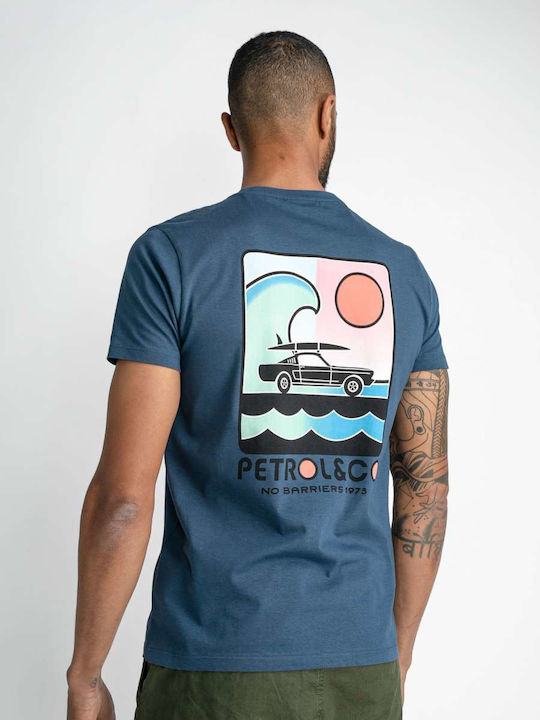 Petrol Industries Summery T-shirt Stone Blue M-1030-TSR686-508