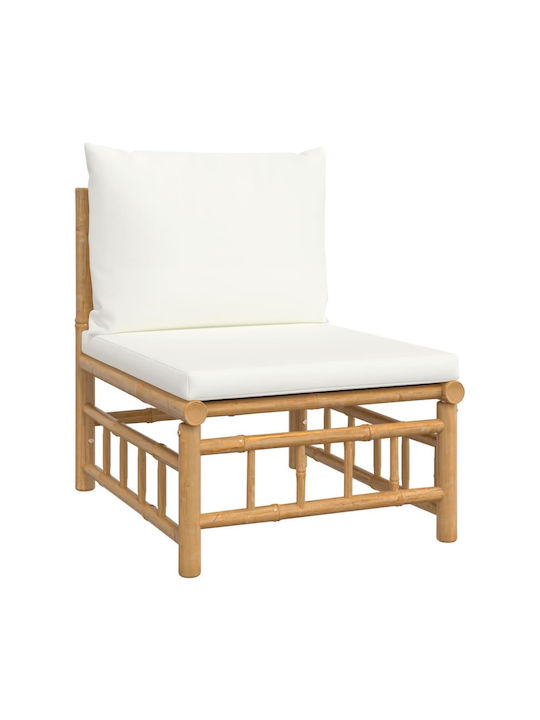 Garten- und Outdoor-Möbelsets 4 Stück Weiß Crem mit Kissen