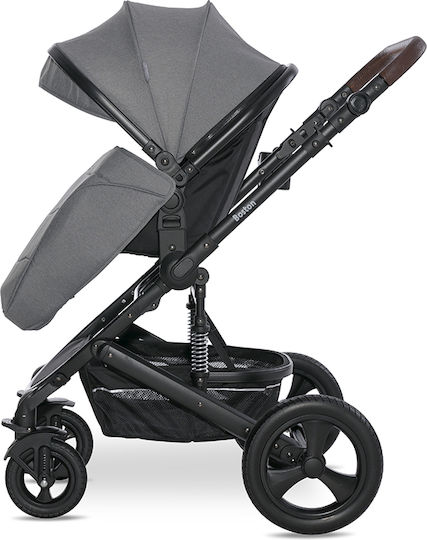 Lorelli Boston 3 in 1 Adjustable 3 in 1 Baby Stroller Suitable for Newborn Dolphin Grey 14kg
