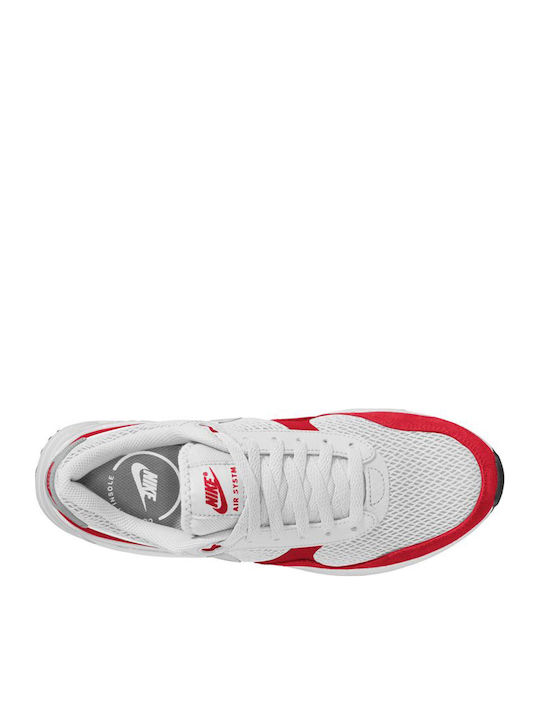 Air Max Systm Ανδρικά Sneakers White / University Red / Photon Dust DM9537-104