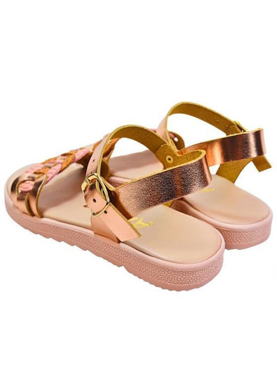 Children's sandals Amica 3223-2 Pink - gold