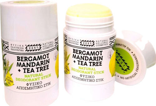 Zest Cosmetics Natural Deodorant Tea Tree Φυσικό Αποσμητικό σε Stick Χωρίς Αλουμίνιο 60ml