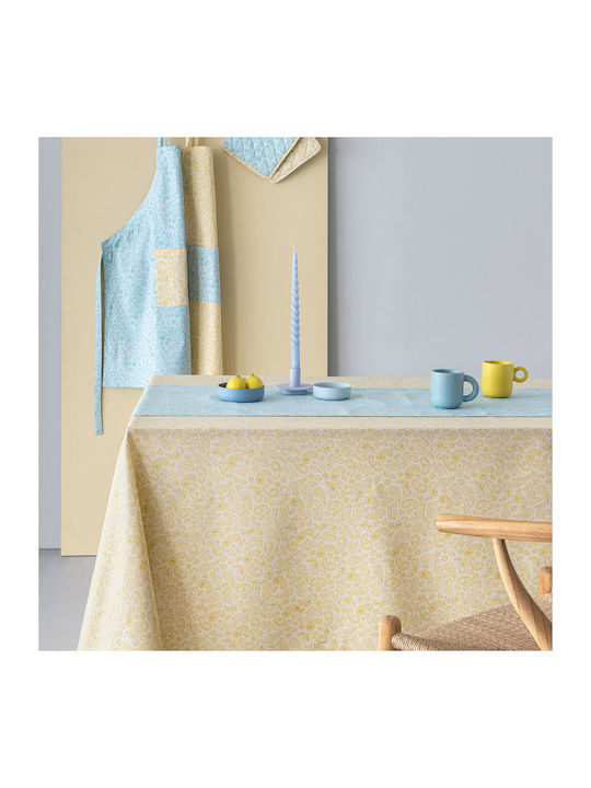 Palamaiki Tati Cotton & Polyester Tablecloth Yellow 150x140cm