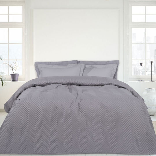 Das Home 9601 Κουβερλί Μονό Microfiber Σκούρο Γκρι 160x240cm