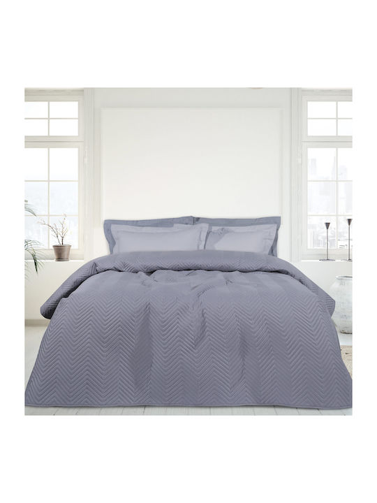 Das Home 9598 Κουβερλί Μονό Microfiber Σιέλ 160x240cm