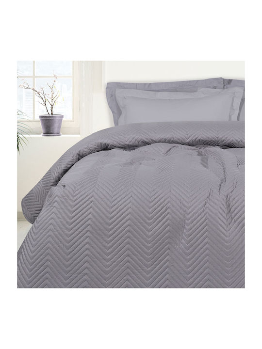 Das Home 9601 Coverlet Single Microfiber Dark Grey 160x240cm