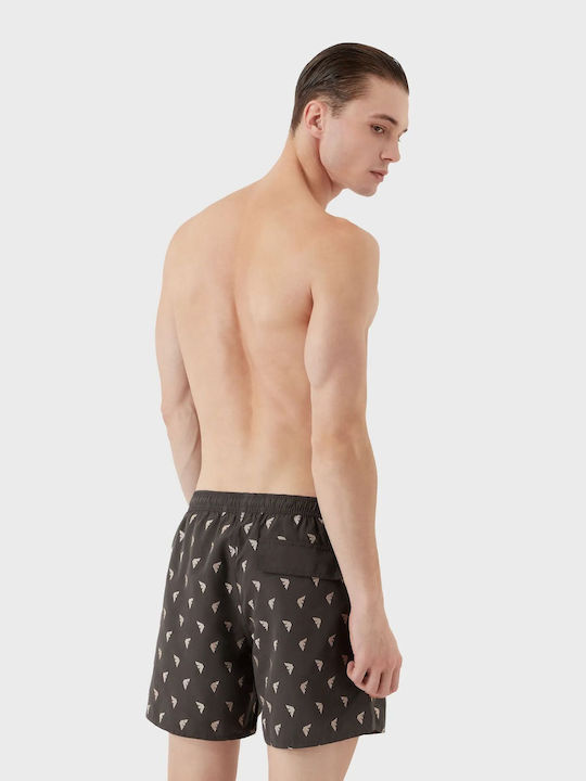 Emporio Armani Eagle Herren Badebekleidung Shorts Dark Land