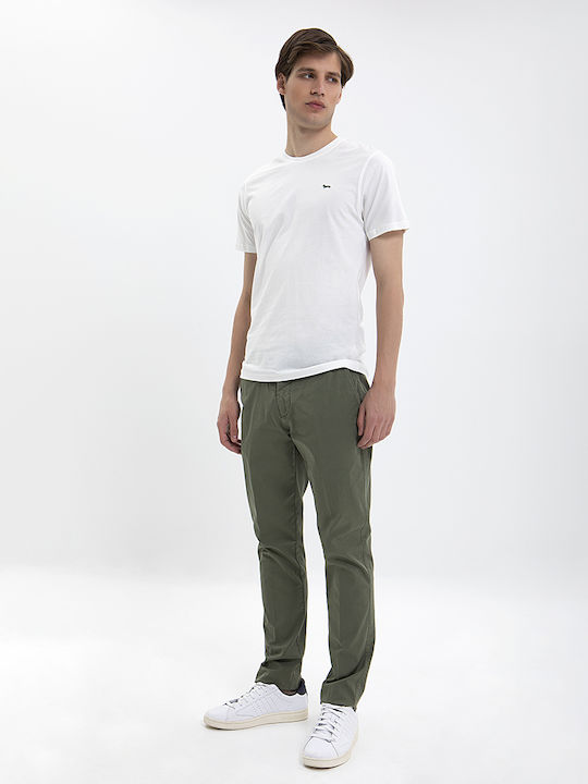 HARMONT & BLAINE Chinos Slim Fit Trousers Khaki