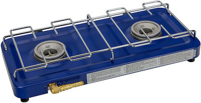 Liquid Gas Countertop Double Burner Blue