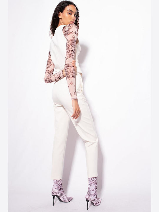 Women's Trousers Pinko ECROU 100309A0KD