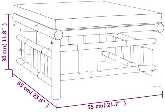 Set Cameră De Zi Pentru Exterior 8 Piese Gri Închis Cu Perne