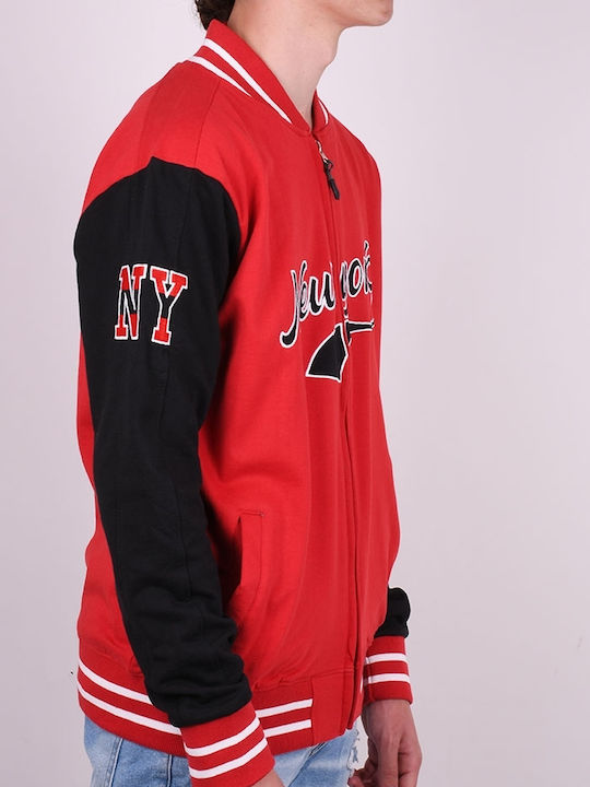 Varsity jacket college style New York Red