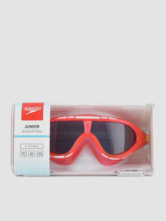 Speedo Biofuse Rift Kid's Mask Γυαλιά Κολύμβησης Παιδικά Κόκκινα