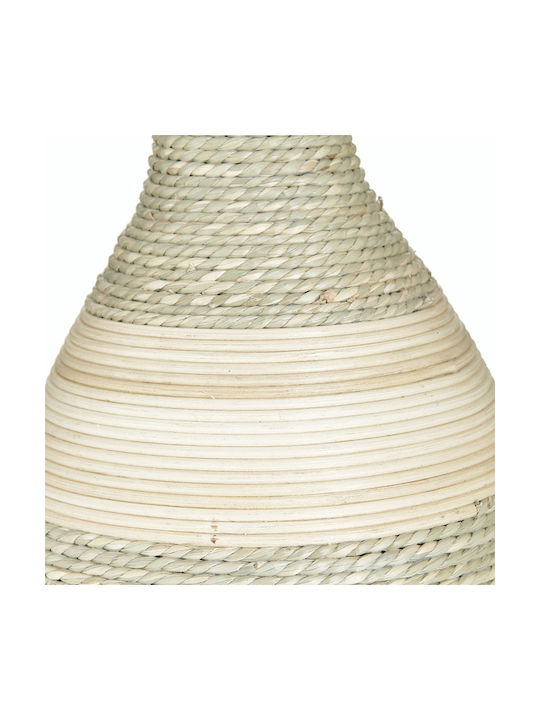 Inart Διακοσμητικό Βάζο Rattan Grün 17x17x30cm 1Stück