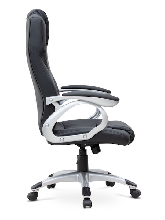 Luca Executive Reclining Office Chair with Fixed Arms Black Megapap