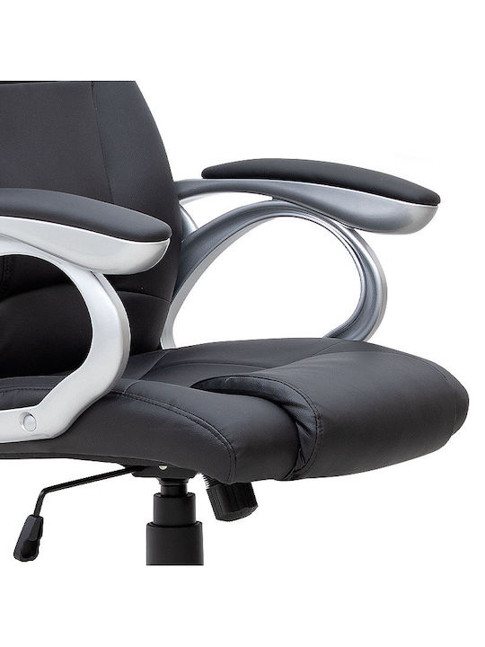 Luca Executive Reclining Office Chair with Fixed Arms Black Megapap