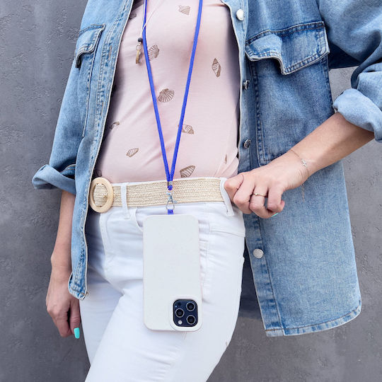 Hurtel Stylish Λουράκι Λαιμού για Κινητά Μαύρο/Κίτρινο