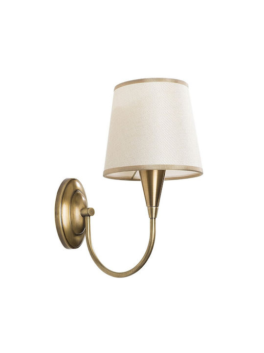 Opviq Elefant Vintage Gold Wall Lamp 28x28x16cm