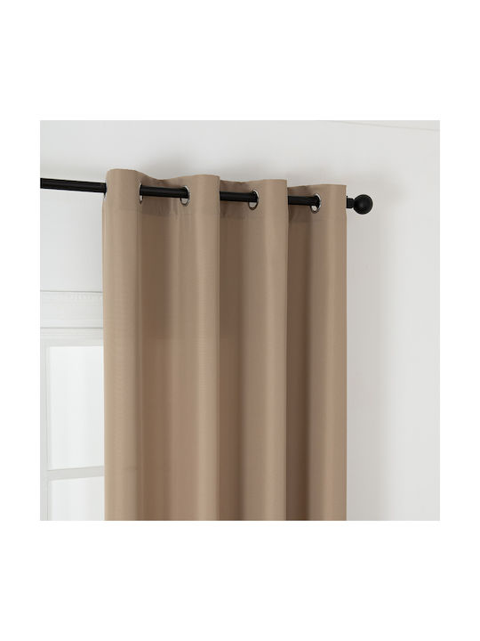 Beauty Home Перде с Копчета Effect 8443 Бежово 140x270см