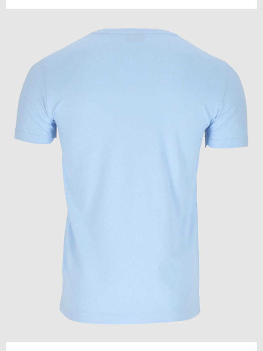 Gant Herren T-Shirt Kurzarm Hellblau