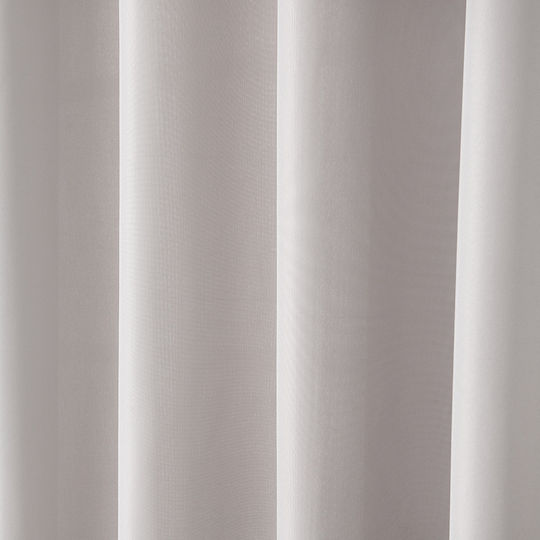 Beauty Home Перде с Копчета Effect 8443 Сребристо 140x270см