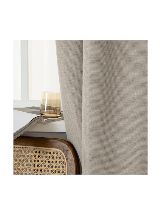 Beauty Home Blackout Curtain with Grommets Glare 8444 Beige 140x270cm