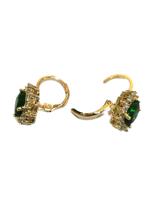 green diamond earrings