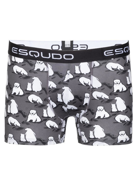 Men's grey boxers with polar bears